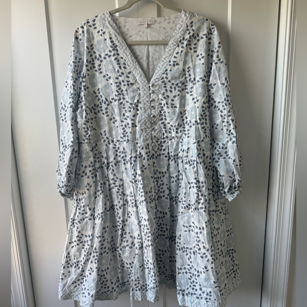 Beautiful Marea Solana Dress in Block Print